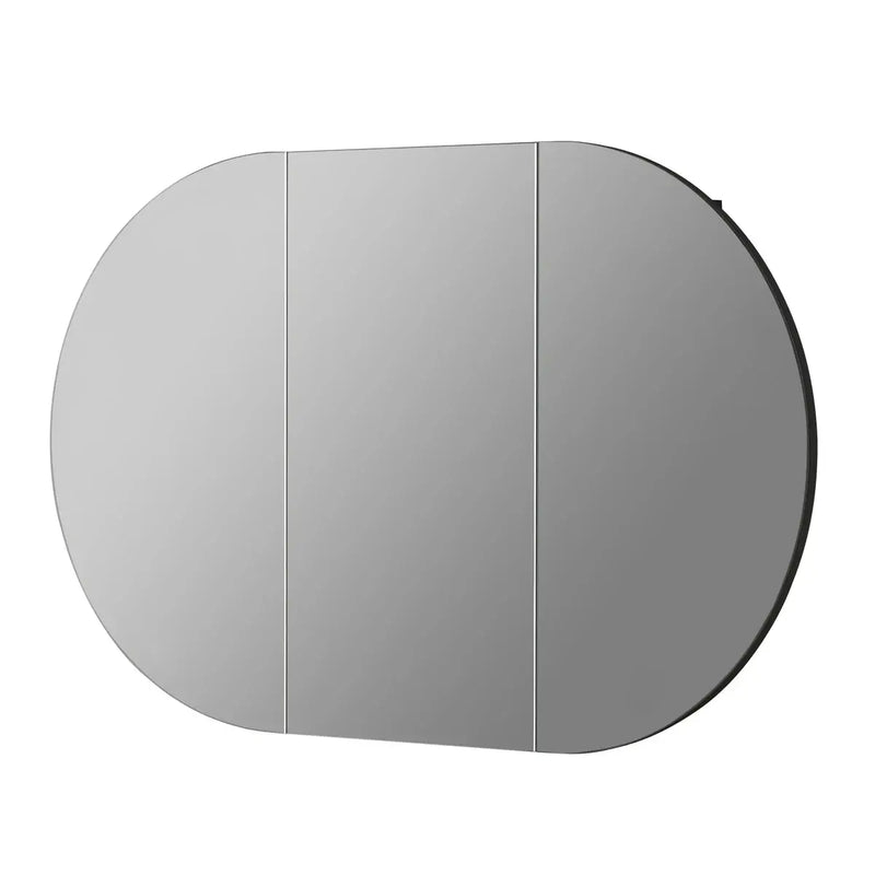OLIVIA MIRROR SHAVING CABINET MATTE WHITE/MATTE BLACK 750X1200mm CETO