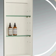 OLIVIA LED MIRROR SHAVING CABINET MATTE BLACK/MATTE WHITE 1200X750MM CETO