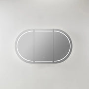 OLIVIA LED MIRROR SHAVING CABINET MATTE BLACK/MATTE WHITE 1200X750MM CETO