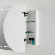 OLIVIA LED MIRROR SHAVING CABINET MATTE BLACK/MATTE WHITE 1200X750MM CETO