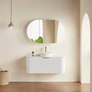 OLIVIA MIRROR SHAVING CABINET MATTE WHITE/MATTE BLACK 750X1200mm CETO