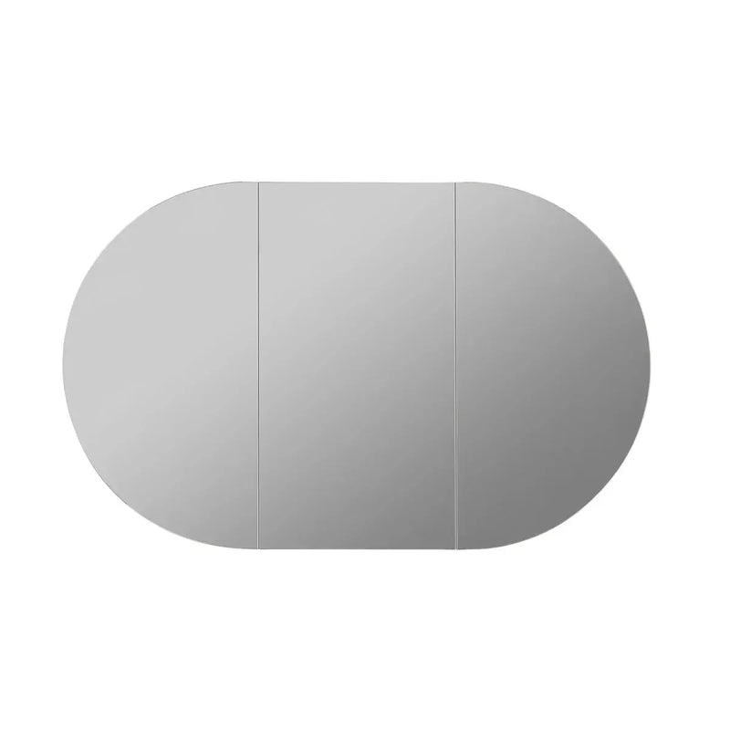 OLIVIA MIRROR SHAVING CABINET MATTE WHITE/MATTE BLACK 750X1200mm CETO