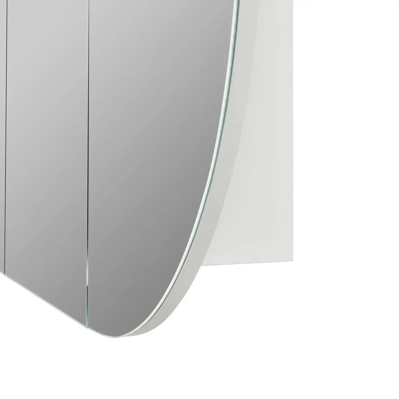 OLIVIA MIRROR SHAVING CABINET MATTE WHITE/MATTE BLACK 750X1200mm CETO