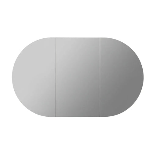 OLIVIA MIRROR SHAVING CABINET MATTE BLACK/MATTE WHITE 800X1500mm CETO