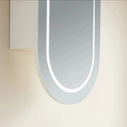 OLIVIA LED MIRROR SHAVING CABINET MATTE WHITE/MATTE BLACK 450X900MM CETO