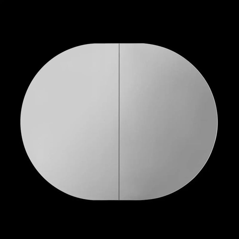 OLIVIA  MIRROR SHAVING CABINET MATTE WHITE/MATTE BLACK 600X900MM CETO