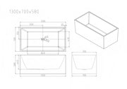 Orta Multi-Fit Freestanding Bathtub - Gloss White mercioaustralia