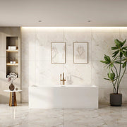 Orta Multi-Fit Freestanding Bathtub - Gloss White mercioaustralia