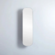 OLIVIA TALL BOY MIRROR SHAVING CABINET MATTE BLACK/MATTE WHITE 1500X400MM CETO