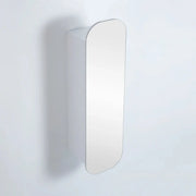 OLIVIA TALL BOY MIRROR SHAVING CABINET MATTE BLACK/MATTE WHITE 1500X400MM CETO