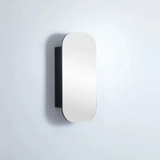 OLIVIA MIRROR SHAVING CABINET MATTE WHITE/MATTE BLACK 400X900MM CETO