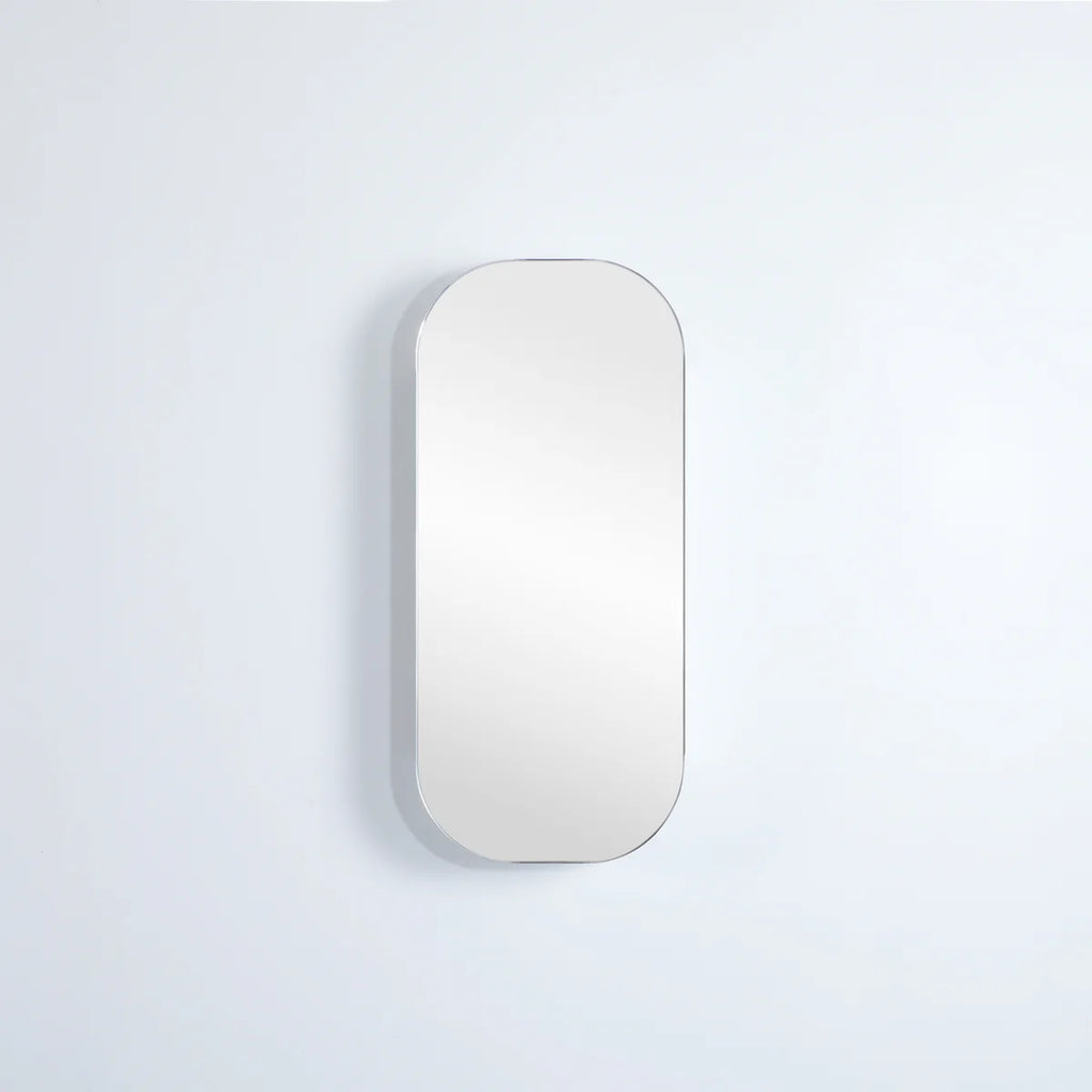 OLIVIA MIRROR SHAVING CABINET MATTE WHITE/MATTE BLACK 400X900MM