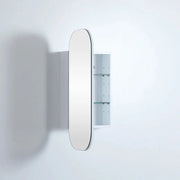 OLIVIA MIRROR SHAVING CABINET MATTE WHITE/MATTE BLACK 400X900MM CETO