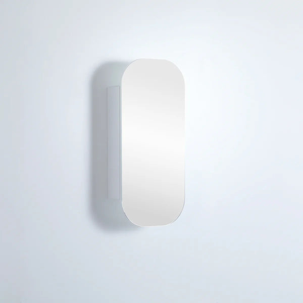 OLIVIA MIRROR SHAVING CABINET MATTE WHITE/MATTE BLACK 400X900MM