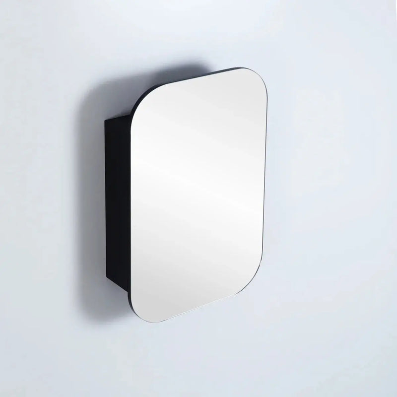OLIVIA MIRROR SHAVING CABINET MATTE BLACK/MATTE WHITE 600X900mm CETO