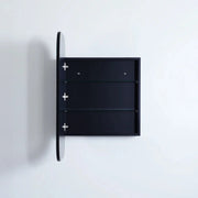 OLIVIA MIRROR SHAVING CABINET MATTE BLACK/MATTE WHITE 600X900mm CETO