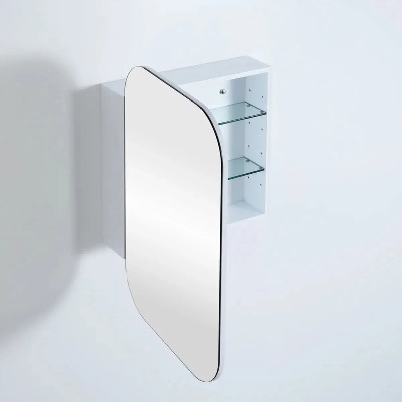 OLIVIA MIRROR SHAVING CABINET MATTE BLACK/MATTE WHITE 600X900mm CETO