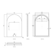 LED Archie Frameless Mirror 900(H)x600(W) - FIL Kitchen Bathroom