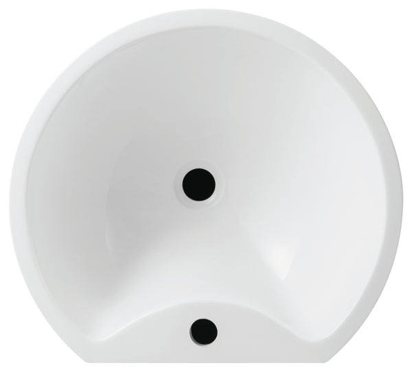 Gloss white Pedestal Basin