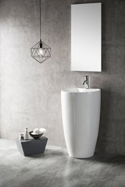 Gloss white Pedestal Basin FIL Kitchen Bathroom