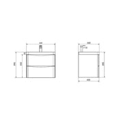 Oakland Wall Hung PVC Vanity - FIL Kitchen Bathroom