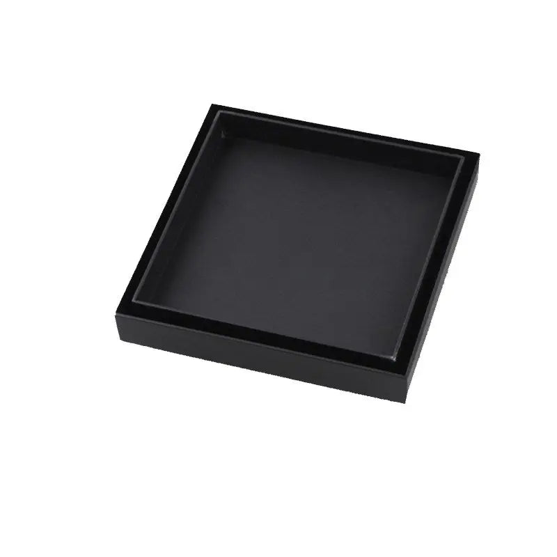 120x120mm Black Tile Insert Drain - FIL Kitchen Bathroom