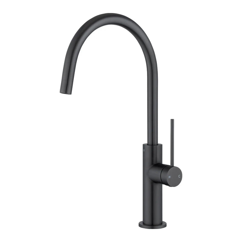 Standard Slim Stainless Steel Kitchen Mixer With 360° Swivel Spout Aquaperla