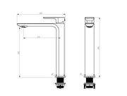 Oskar Tall Basin Mixer - FIL Kitchen Bathroom