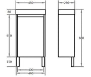 PVC Vanity with Poly Marble Top - FIL Kitchen Bathroom