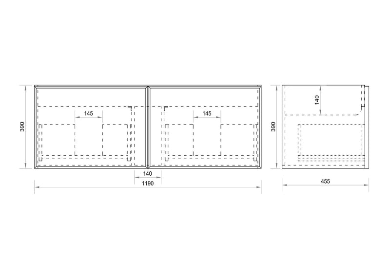 Paris 1200mm Wall-Hung Vanity - Walnut Woodmatt mercioaustralia