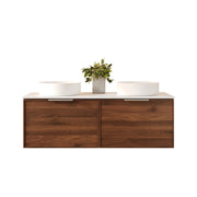 Paris 1200mm Wall-Hung Vanity - Walnut Woodmatt mercioaustralia