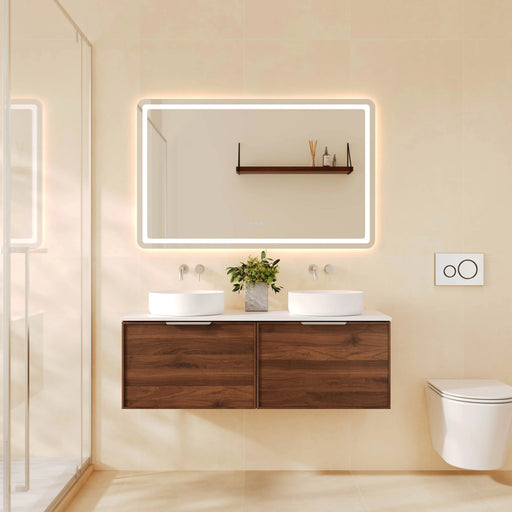 Paris 1200mm Wall-Hung Vanity - Walnut Woodmatt mercioaustralia