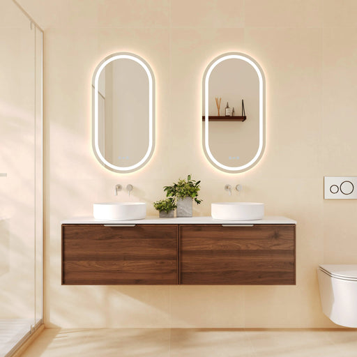 Paris 1500mm Wall-Hung Vanity - Walnut Woodmatt mercioaustralia