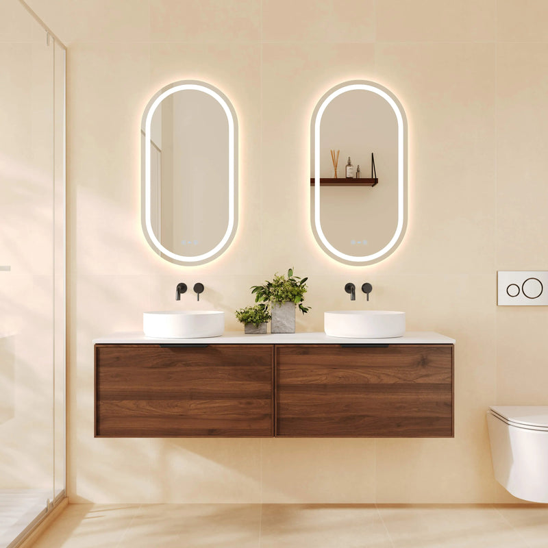 Paris 1500mm Wall-Hung Vanity - Walnut Woodmatt mercioaustralia