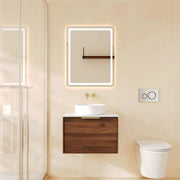 Paris 600mm Wall-Hung Vanity - Walnut Woodmatt mercioaustralia