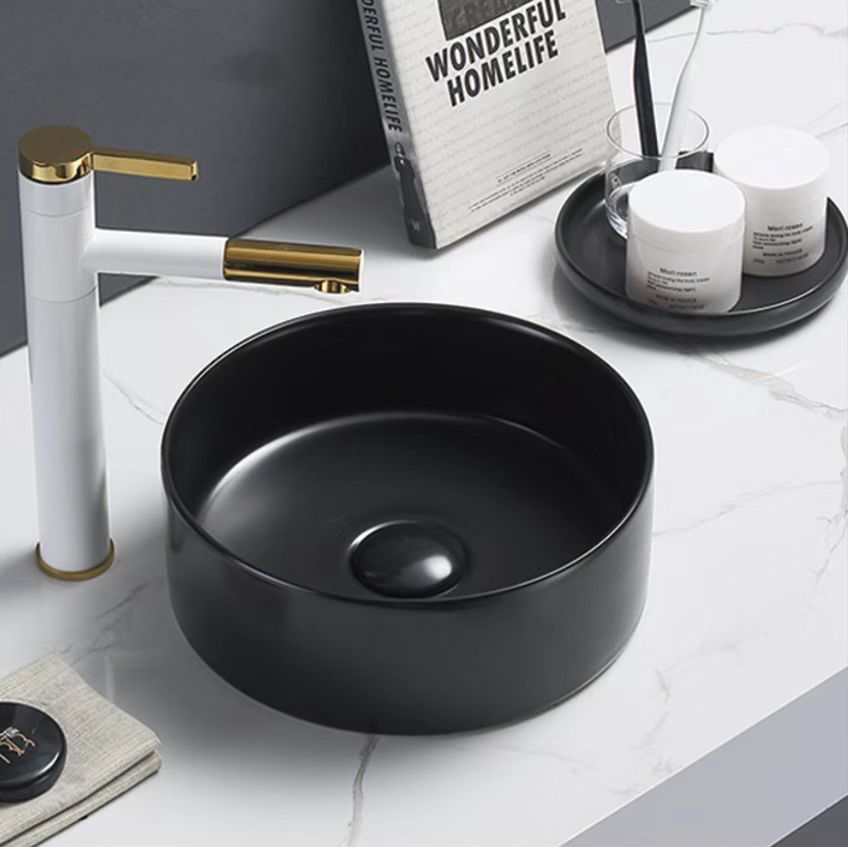 Above Counter Basin Matte Black/Matte White/Matte Grey/Gloss White 301*301*107mm