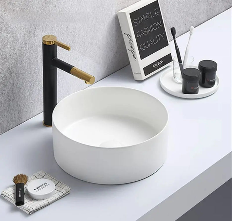 Above Counter Basin Matte Black/Matte White/Matte Grey/Gloss White 301*301*107mm - FIL Kitchen Bathroom