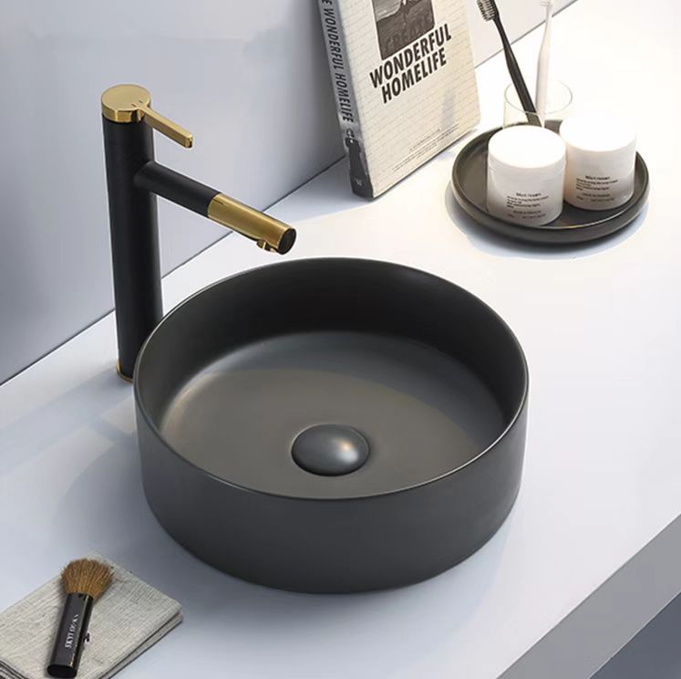 Above Counter Ceramic Round Basin 352*352*112mm