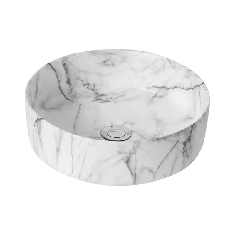 CARRARA CERAMIC BASIN MATTE WHITE  352MM POSEIDON