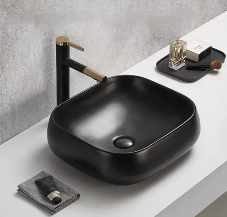 Above Counter Basin Gloss White/Matte White/Matte Black 450*400*145mm - FIL Kitchen Bathroom