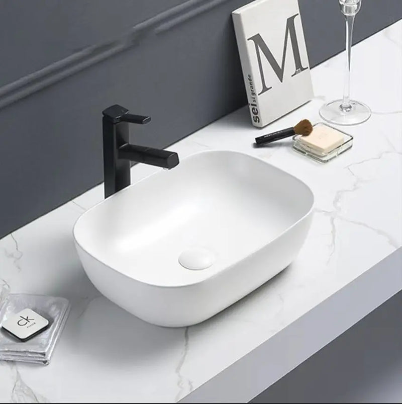 Above Counter Basin Gloss White/Matte White/Matte Black/Black&White 460*320*135mm - FIL Kitchen Bathroom