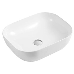 Above Counter Ceramic Basin Gloss White 465*375*120mm