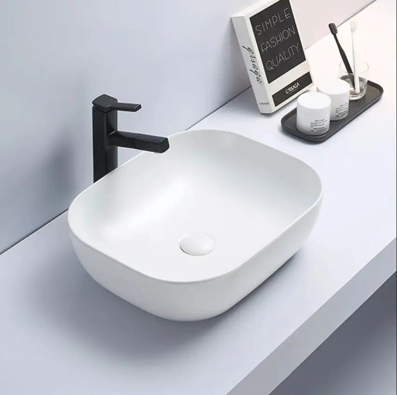Poseidon Ultra Slim Matt White Fine Ceramic POSEIDON