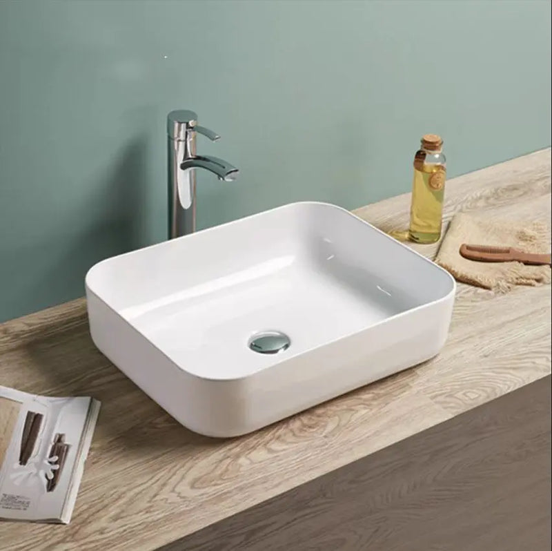 Above Counter Basin Gloss White/Matte White/Matte Black 500*390*130mm - FIL Kitchen Bathroom