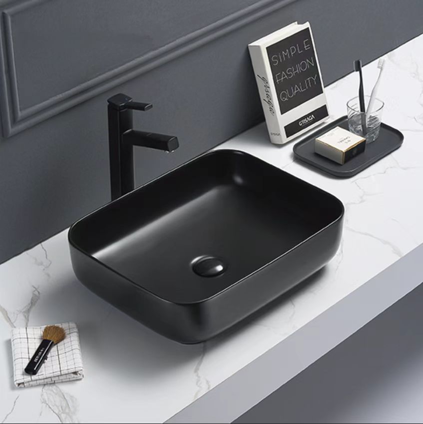 Above Counter Basin Gloss White/Matte White/Matte Black 500*390*130mm