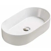 Ultra Slim Gloss White Fine Ceramic Above Counter Basin (520mm) POSEIDON