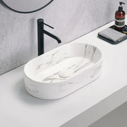 Matte White Carrara Basin 525mm POSEIDON
