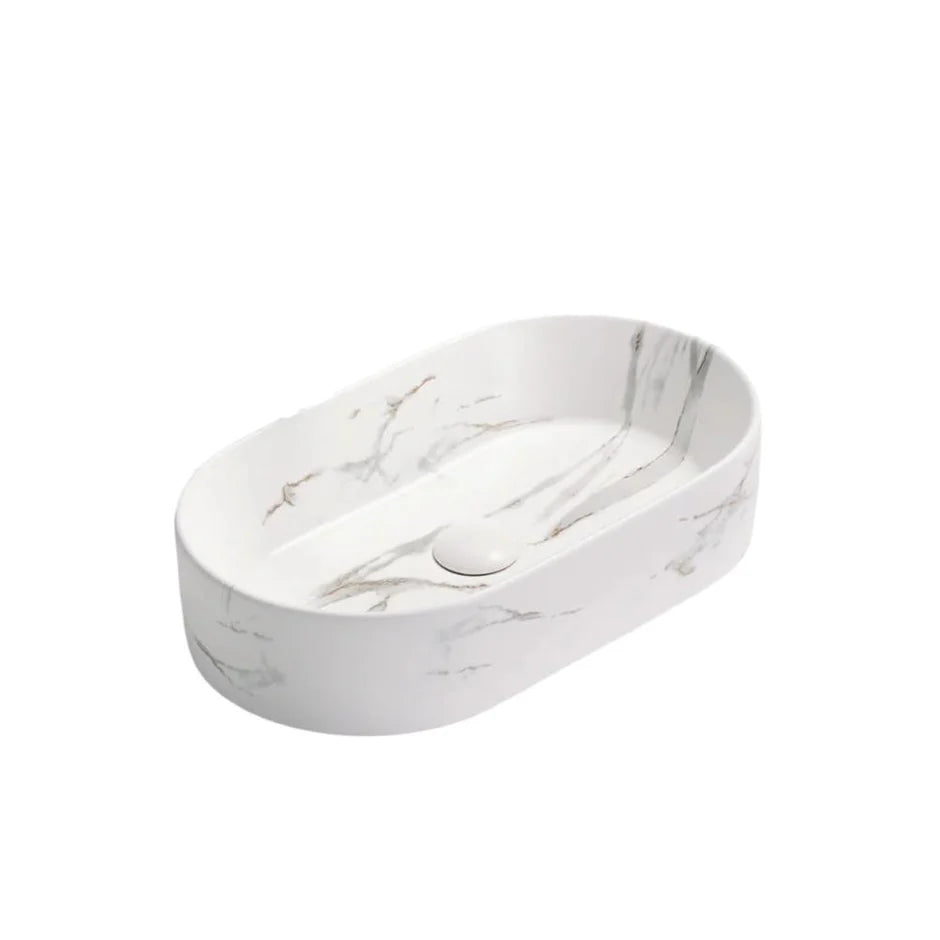 Matte White Carrara Basin 525mm