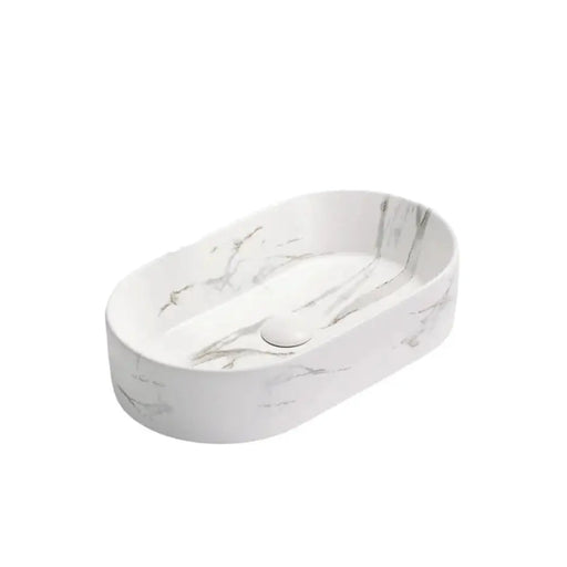 Matte White Carrara Basin 525mm POSEIDON