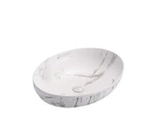 Carrara Above Counter Basin Matte White/Matte Black 500*395*130mm - FIL Kitchen Bathroom